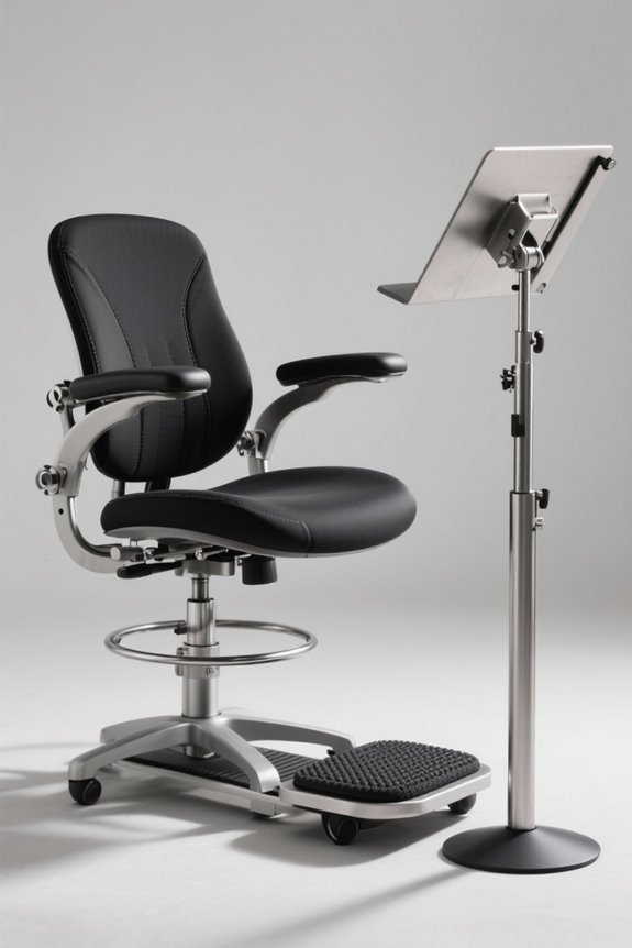 comfortable and ergonomic setup