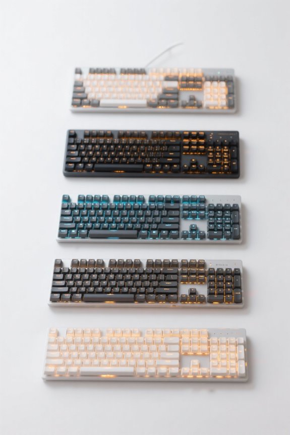 lighted keyboards for typing