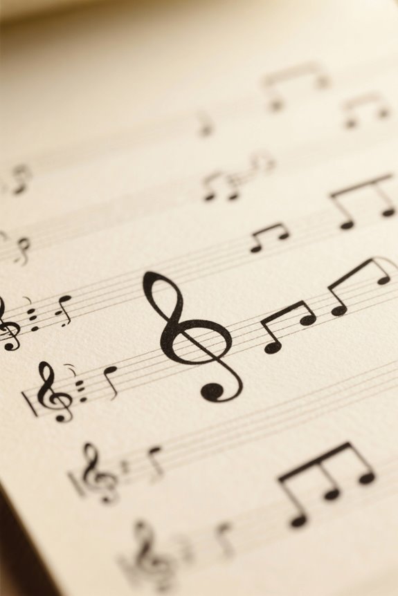 notes ledger lines practice