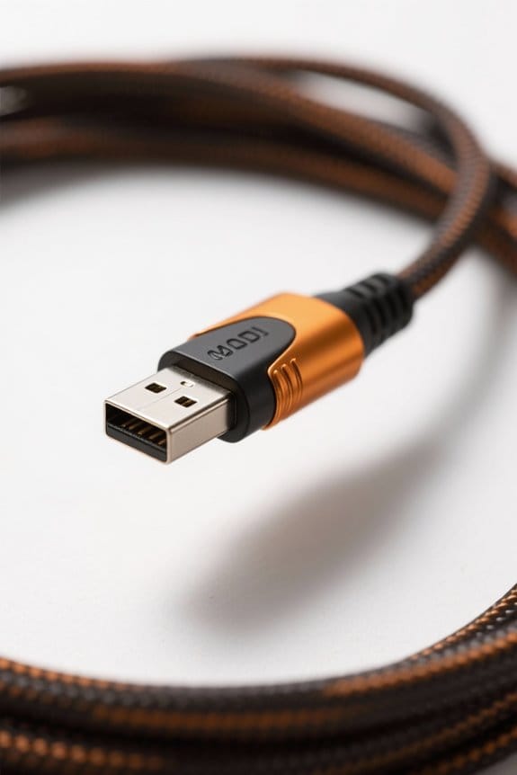 usb midi cable considerations